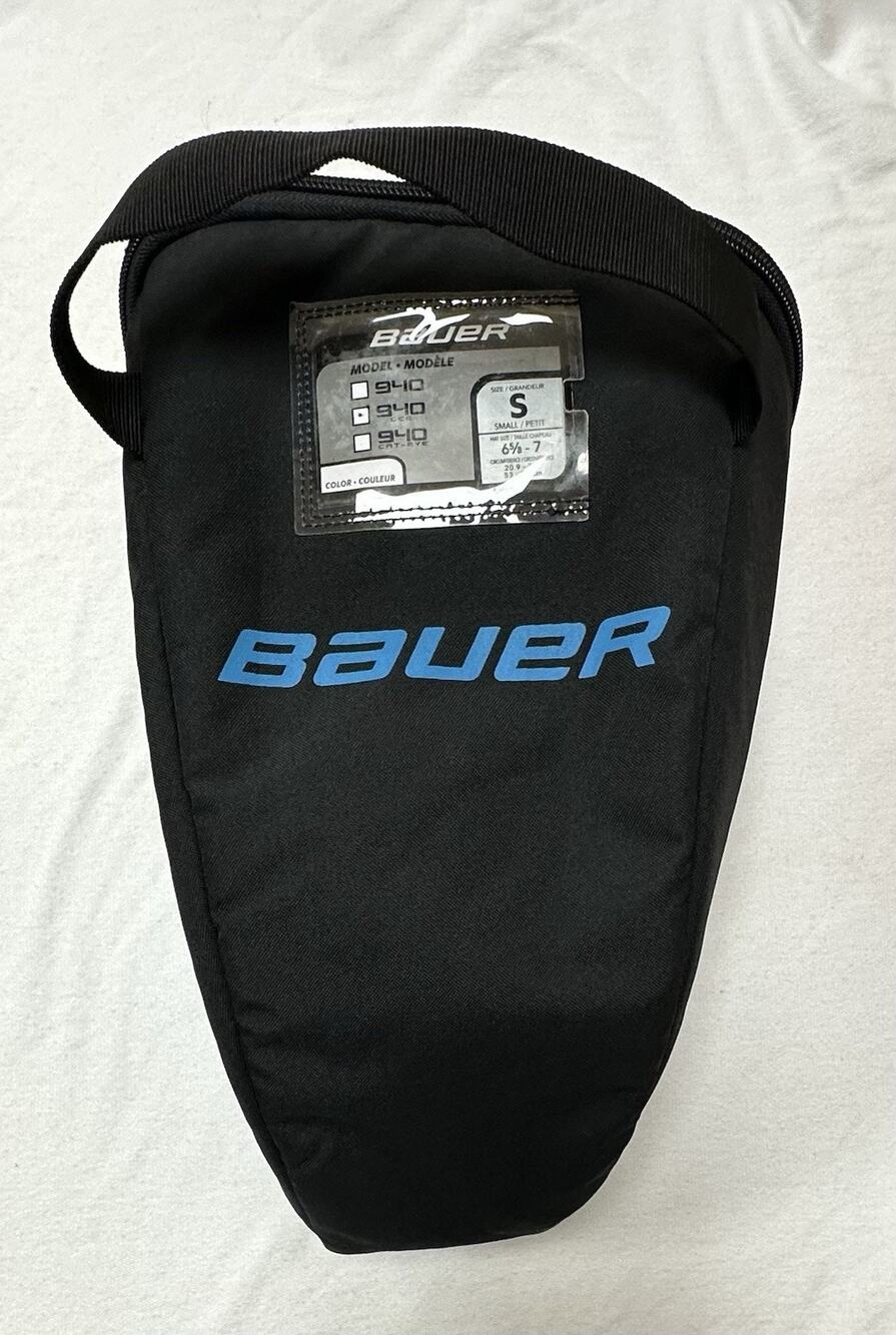 Bauer Padded Goal Mask Bag Hockey Goalie Helmet Carry Case 1049848 Small Black